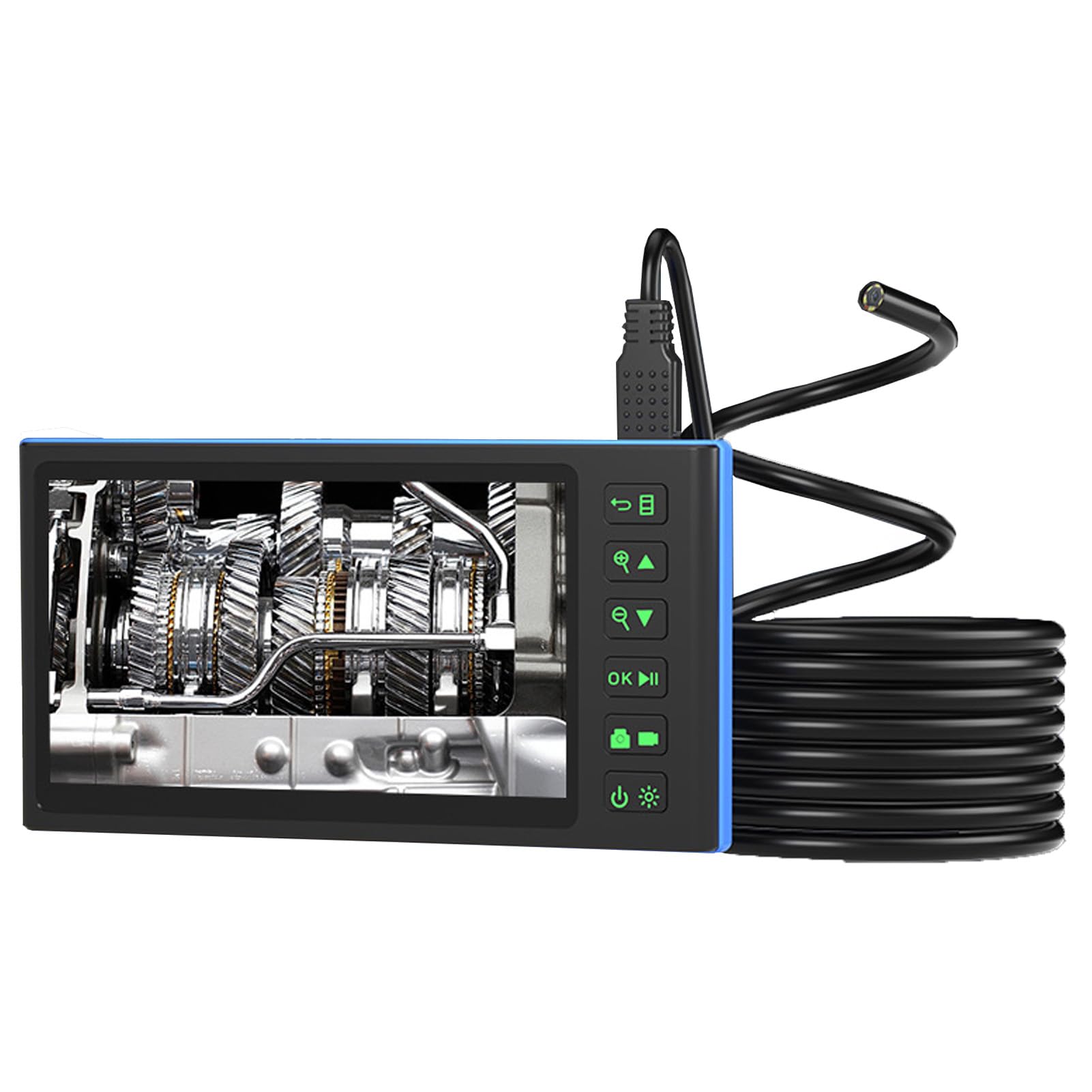 Caméra endoscopique et endoscope à double objectif de 8 mm avec écran 7" - 8