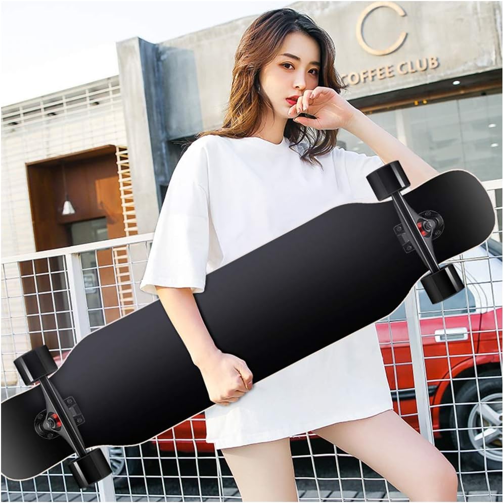 Skateboard 42 Inches Long Boards Skateboard for Girls Boys, Premium Longboard Skateboard for Cruising Freestyle Downhill Dancing Skate Board Cruiser for Teens Adults Beginners (Color : Style A)