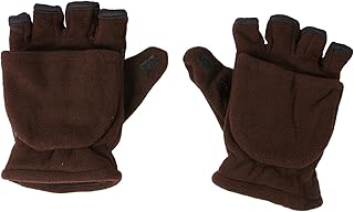 1 Par De Luvas Flip Luvas De Tela Sensível Ao Para Homens Luvas Térmicas Luvas Masculinas Luvas De Malha Elásticas De Inverno Flip Top Luvas Sem Dedos Luvas Quentes De