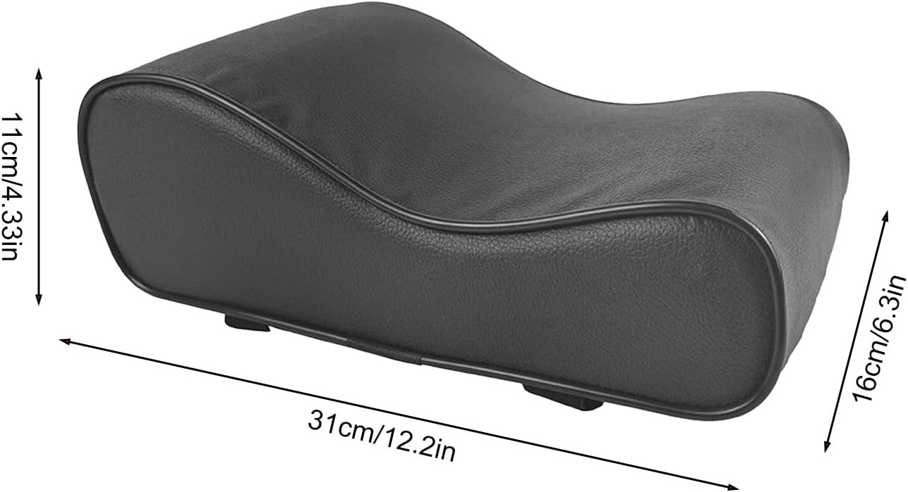 Pilates Reformer Head Pillow, 31x16x11cm Sponge PU Leather Neck Support for Workout Positioning, Fitness Training, Exercise Equipment Comfort