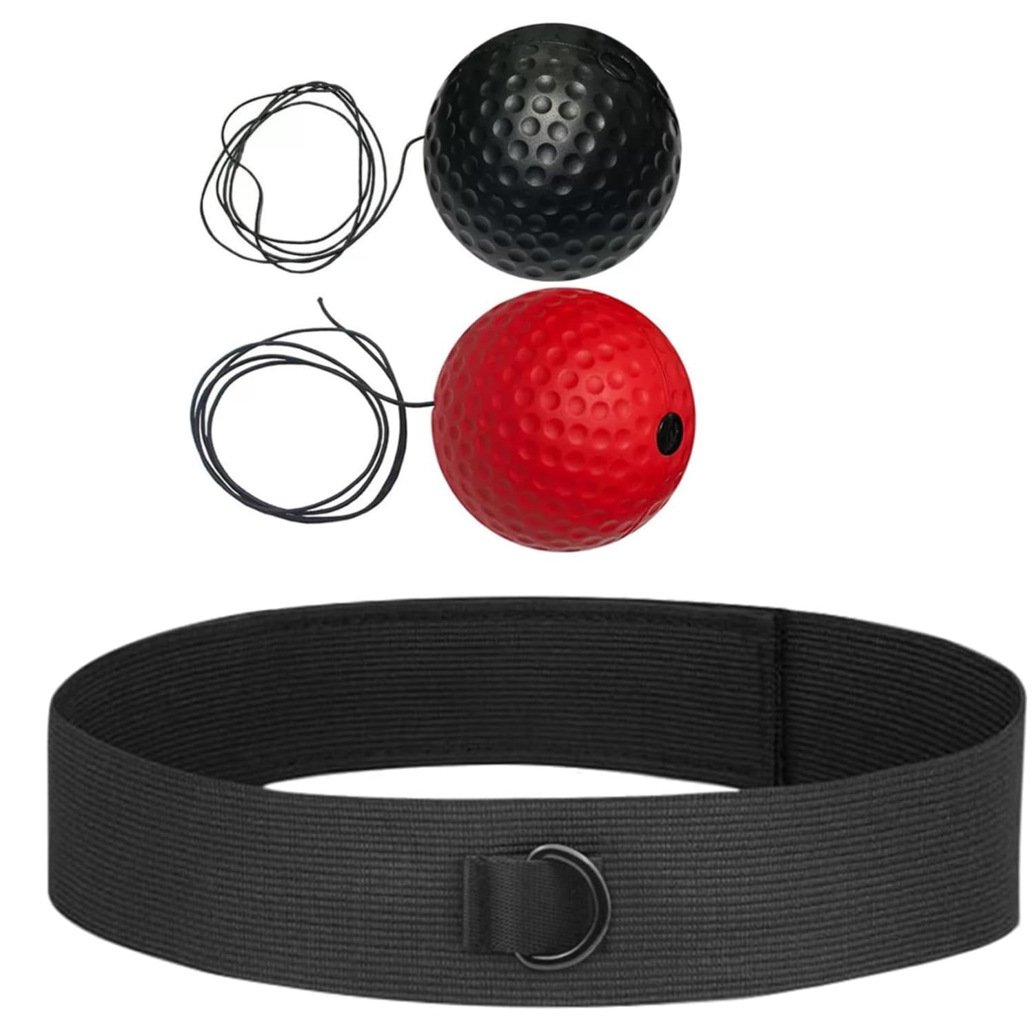 Pelota de Entrenamiento para Boxeo y Reflejos - Juego de 2 Pelotas de Reacción con Diadema Ajustable - Mejora la Velocidad, Enfoque, Coordinación Mano-Ojo y Tiempos de Reacción