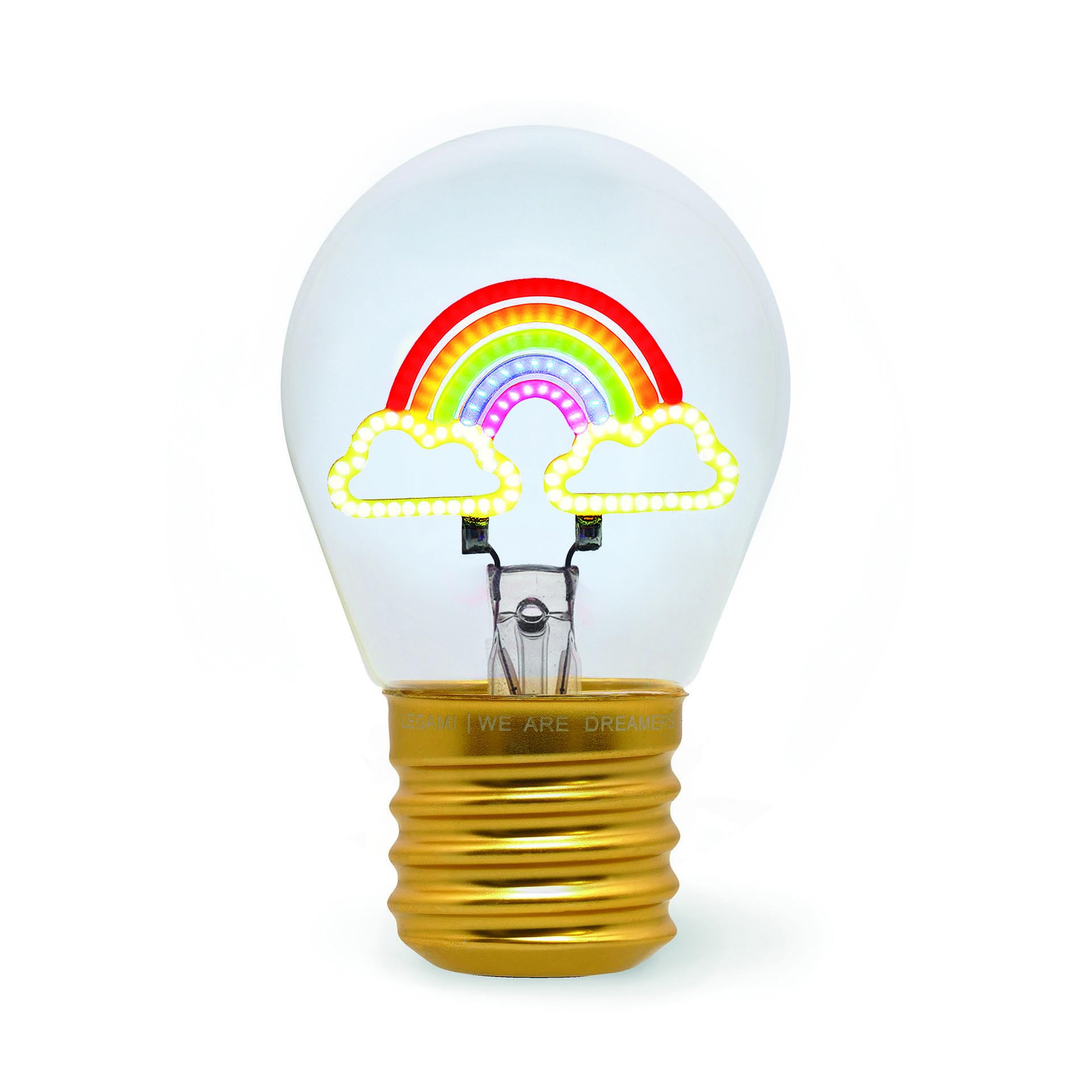 Bulb Fiction - Lightbulb-Shaped Table Lamp - Rainbow