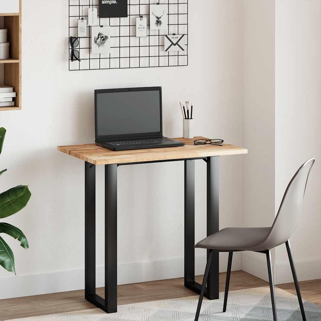 Piano da tavolo rettangolare in legno massello di acacia, 100 x 50 x 2 cm, superficie di ricambio per mobili fai da te, piano di lavoro per cucina, ufficio, soggiorno, sala da pranzo, camera