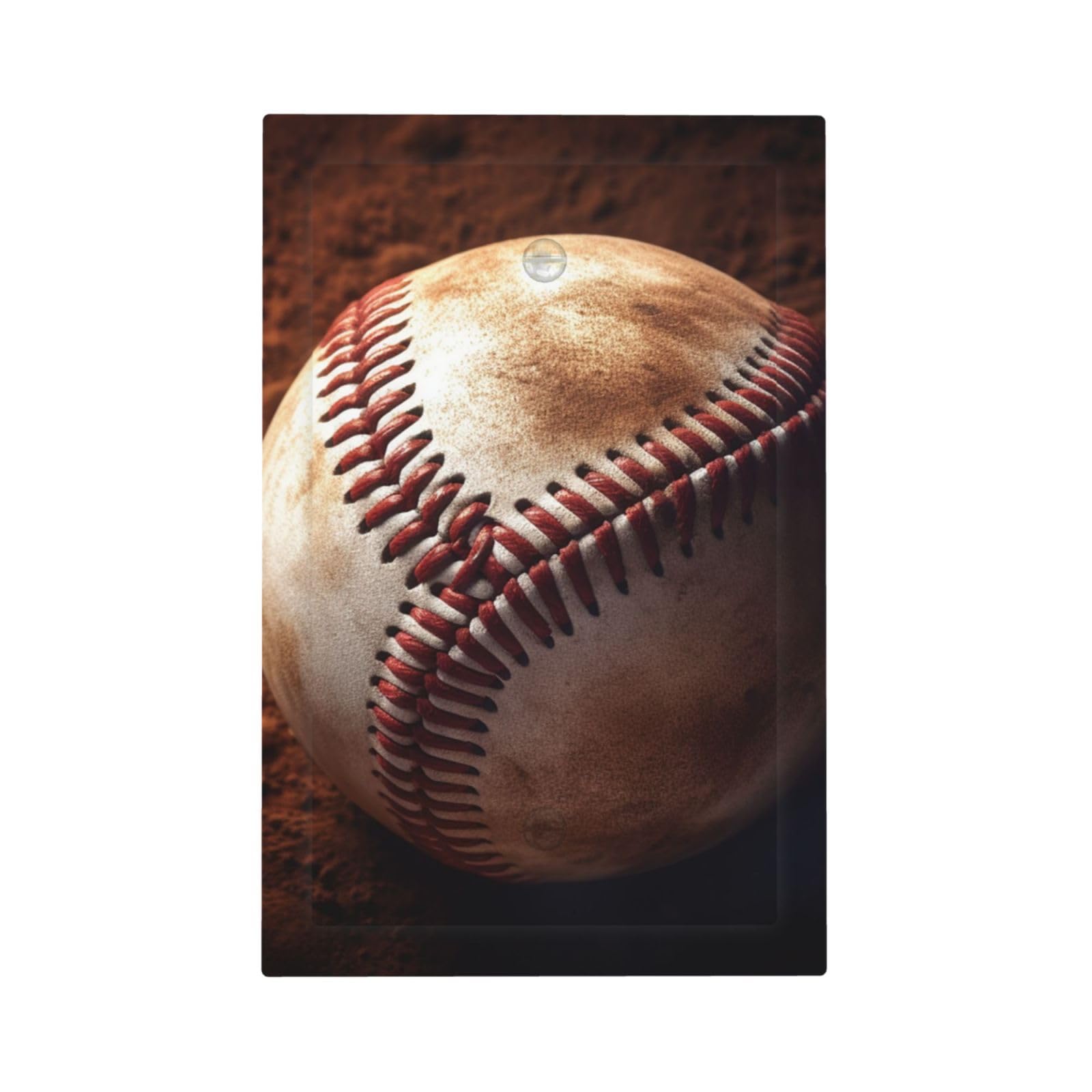 1-Gang Decorator Wall Plate Baseball Light Switch Cover Single Gang Receptacle Outlet Wall Plate Mid Size 5" x 3" Wallplate Unbreakable Polycarbonate Outlet Faceplates Covers