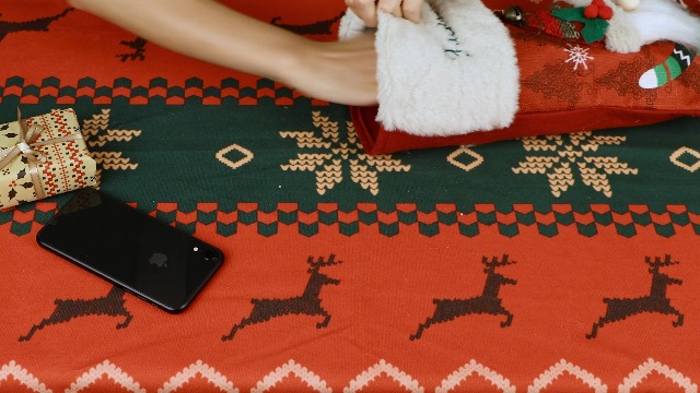 Chaussette Noël Chaussette De Noël Personnalisable Au Prénom - Modèle Renne - 42 Cm - Rouge Chaussette Père Noël