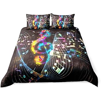 1 Duvet Cover 1pillow Case Music Note Bedding Set With Butterfly Pattern Twin Mucis Theme Comforter Cover For Kids Boys Girls Teens Grey White Duvet Cover With Zipper 2 Pieces Bedspread Cover