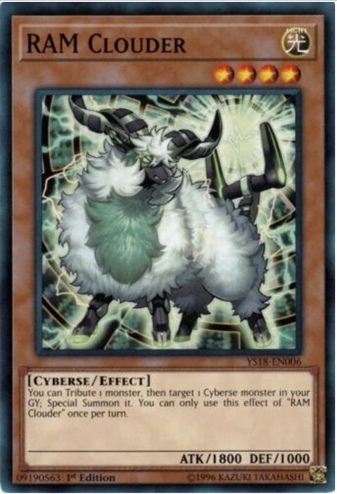 Amazon.com: Yu-Gi-Oh! - Starter Deck: Codebreaker - RAM Clouder -  YS18-EN006 - Common