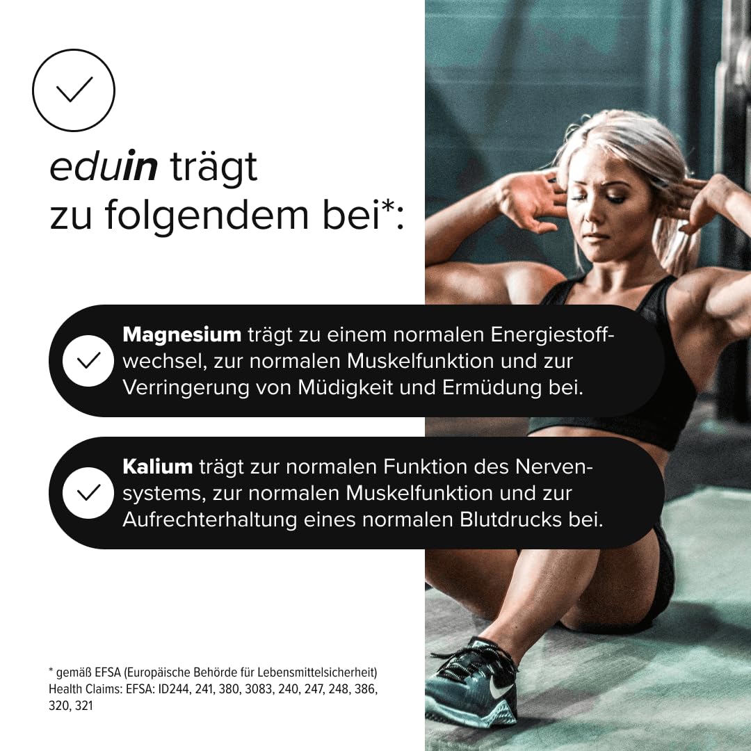 edubily® eduin Intra Workout Drink mit komplexen Kohlenhydraten, Elektrolyten, BCAA, Citrullin-Malat und Carnitin (1500 g, Ananas)