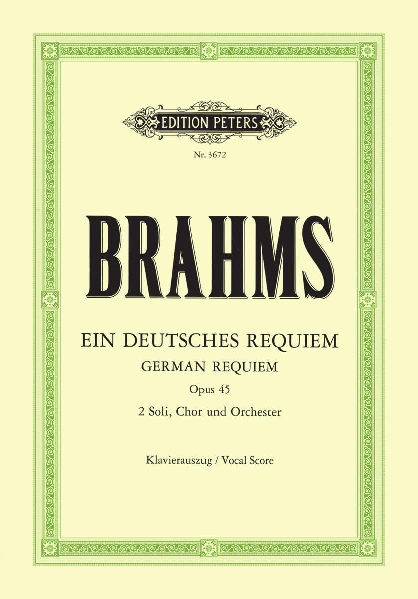 German Requiem Op. 45 (Vocal Score) (Sheet music)