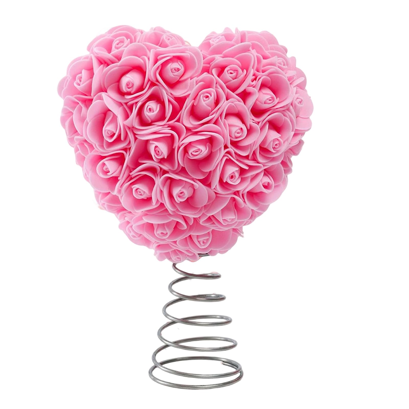 LUCKGONI Valentines Day Heart Top Preserved Flower Festival Tree Top Ornament for Christmas Wedding Party Decoration