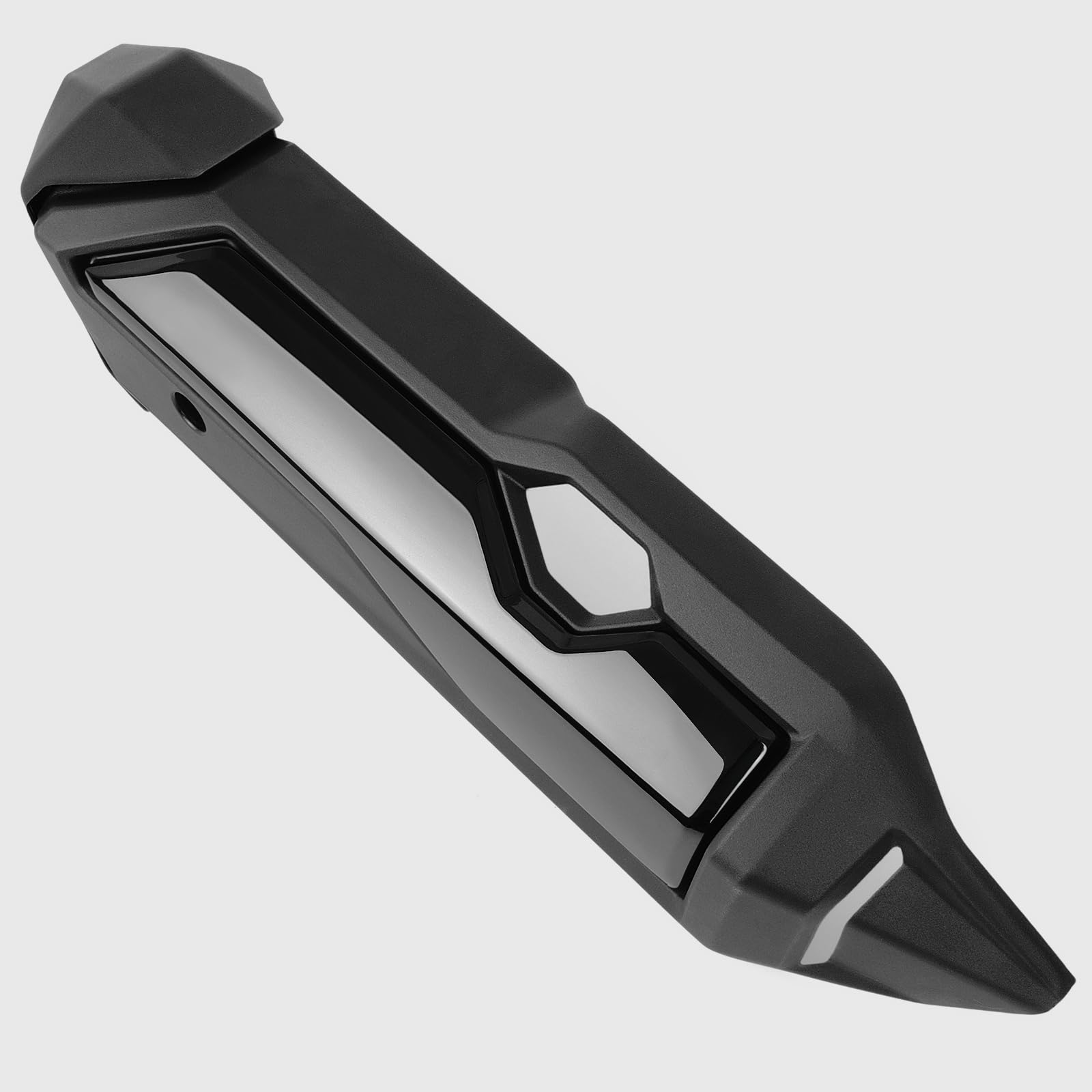 WOOGA Motorrad Auspuff Rohr Hitzeschild Abdeckung Schutz passend für HO&N&DA Forza 350 /NSS 350 Forza350 /NSS350 Zubehör 2021-2025 (Glänzend schwarz)