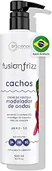 Creme para Pentear Cachos Cabelos Ondulados Fusionfrizz Brscience 500ml - Hidratação Profunda, Nutrição e Controle de Frizz para Cabelos Ondulados Curvas 2A, 2B e 2C