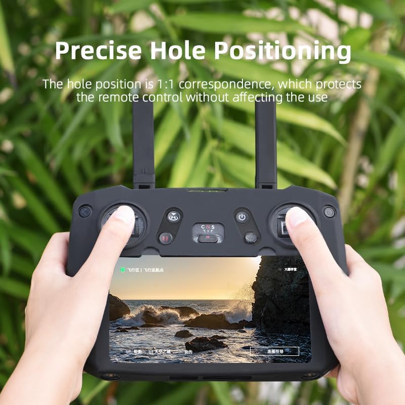 Miniatura 4 de BTG Funda protectora de silicona Funda antiarañazos para DJI Mavic 3 Classic RC Pro Accesorios de control remoto (negro)