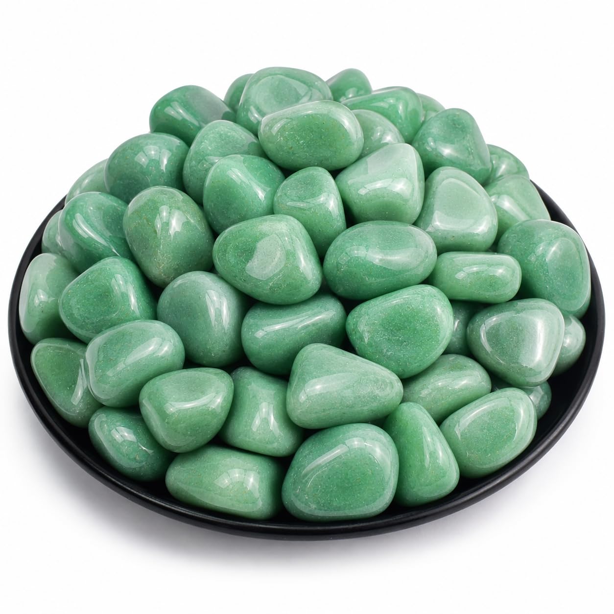 Polished Aventurine Crystal Bulk - 0.8" Colorful Tumbled Stone Chips Rocks, 7 oz Crushed Sea Glass Large Stones for Healing, Reiki, Crafting, Home Decor
