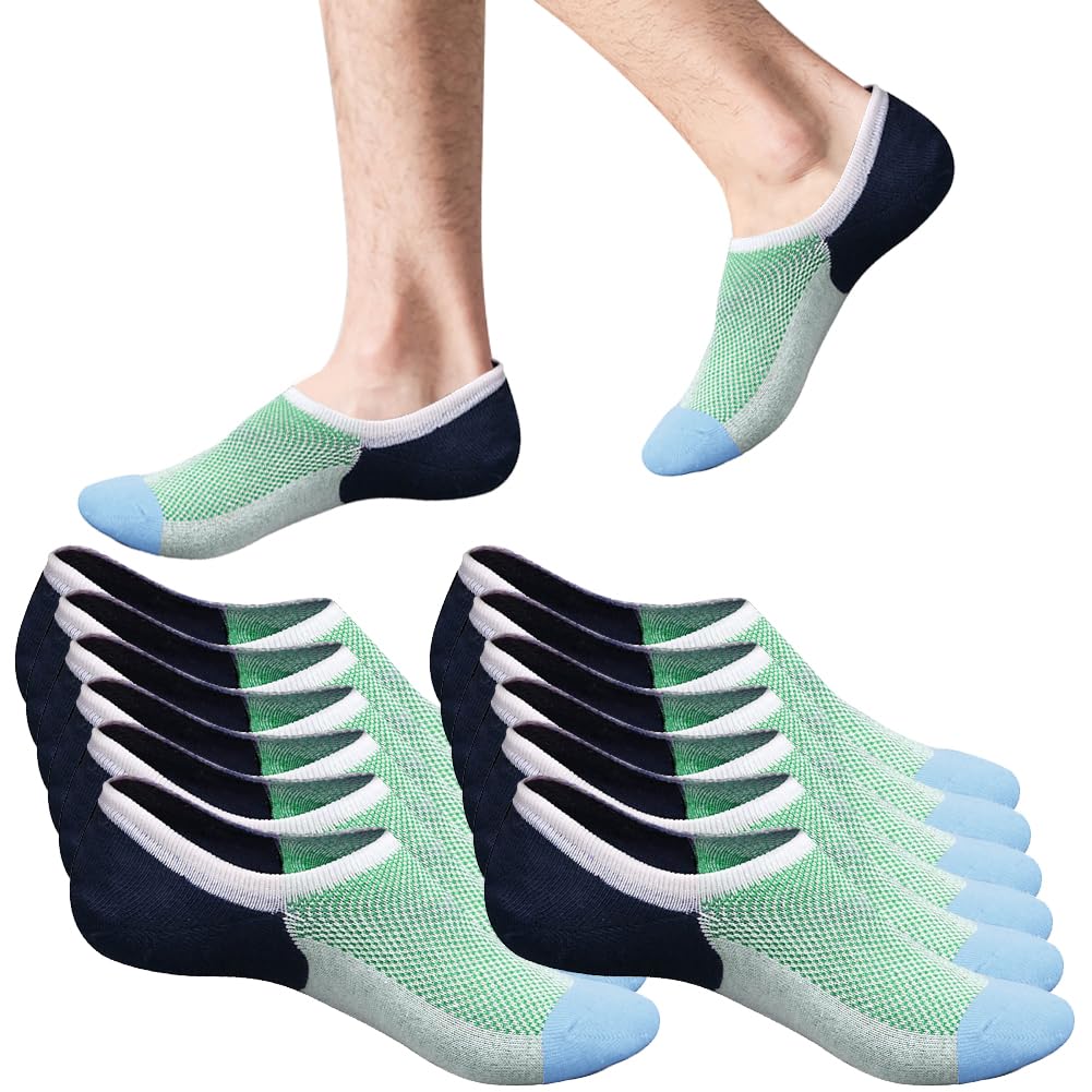 MR.PAWAnkle Athletic Socks for Men,6 Pairs, Breathable and Non-Slip, Size EUR 43-48 (multi)