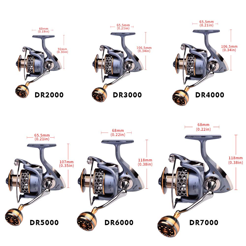 Amazon | SPTFH スピニングリール 超軽量遠投リール ギア比5.1:1 最大