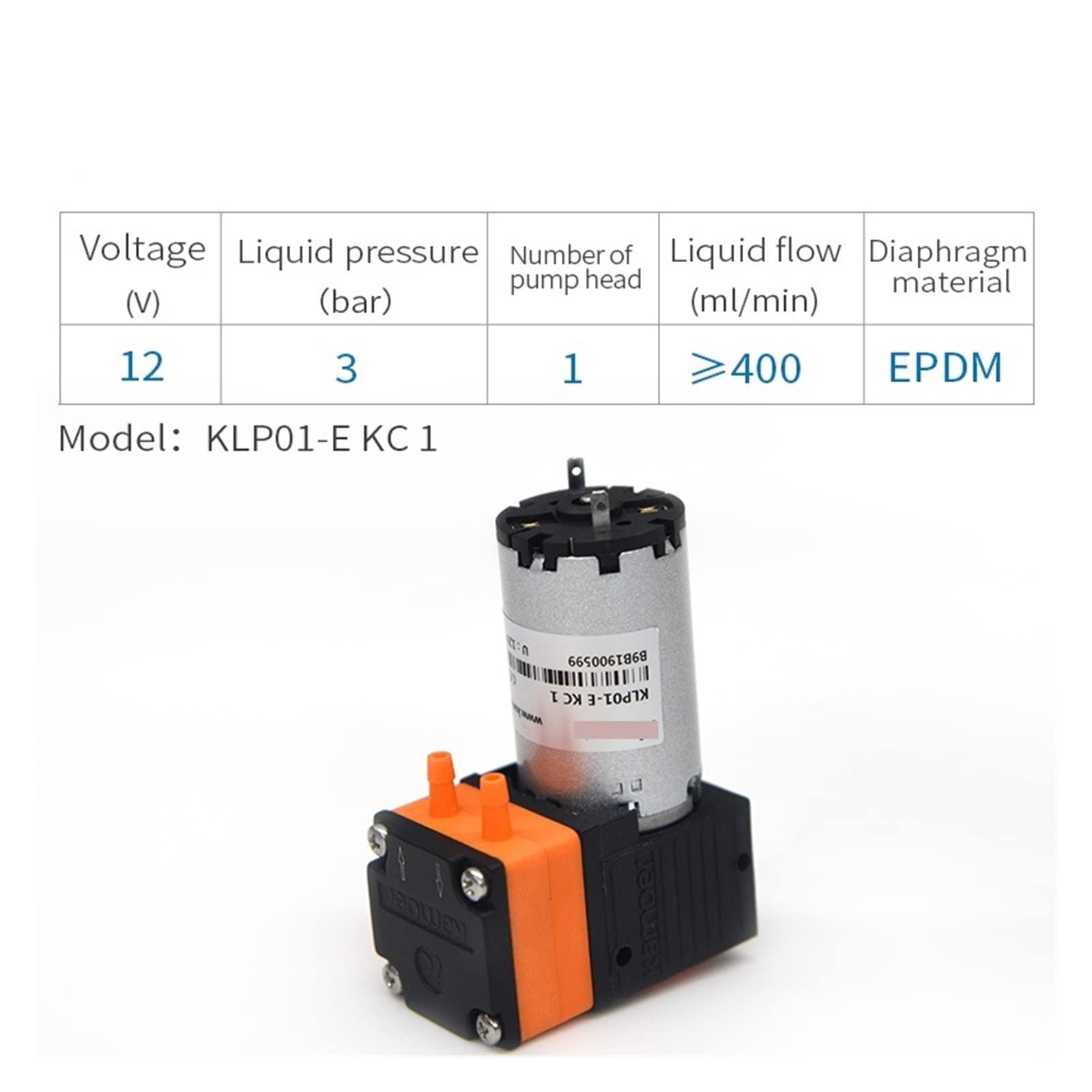 Pompa autoadescante DC 12v Pompa dell'olio Piccola Pompa a Pressione negativa Automatica Micro Pompa a Membrana 24v Mini Pompa dell'Acqua elettrica(KC 1)