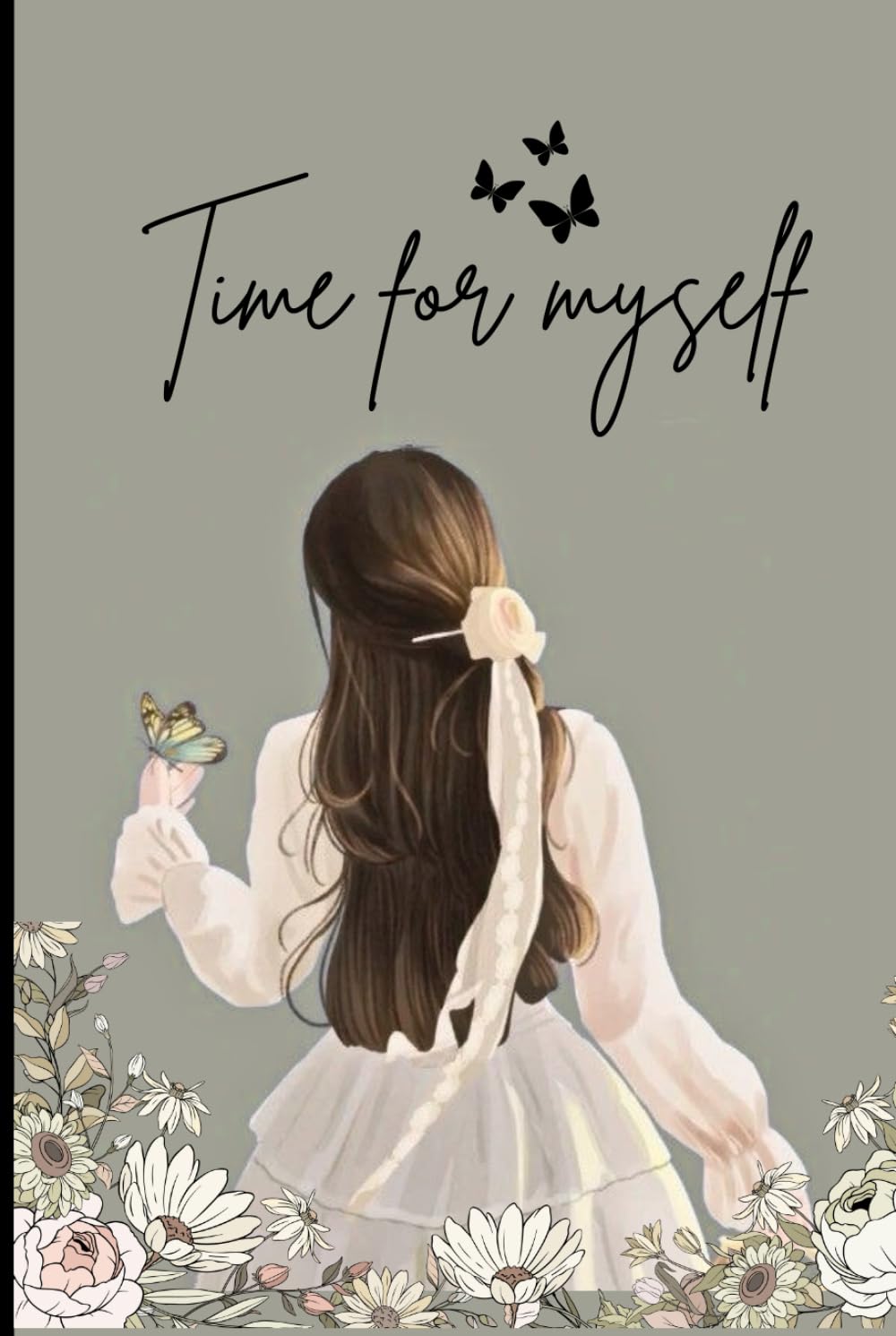 "Time for Myself " Journaling book to organize yourself with fun: Girlish bullet journal book