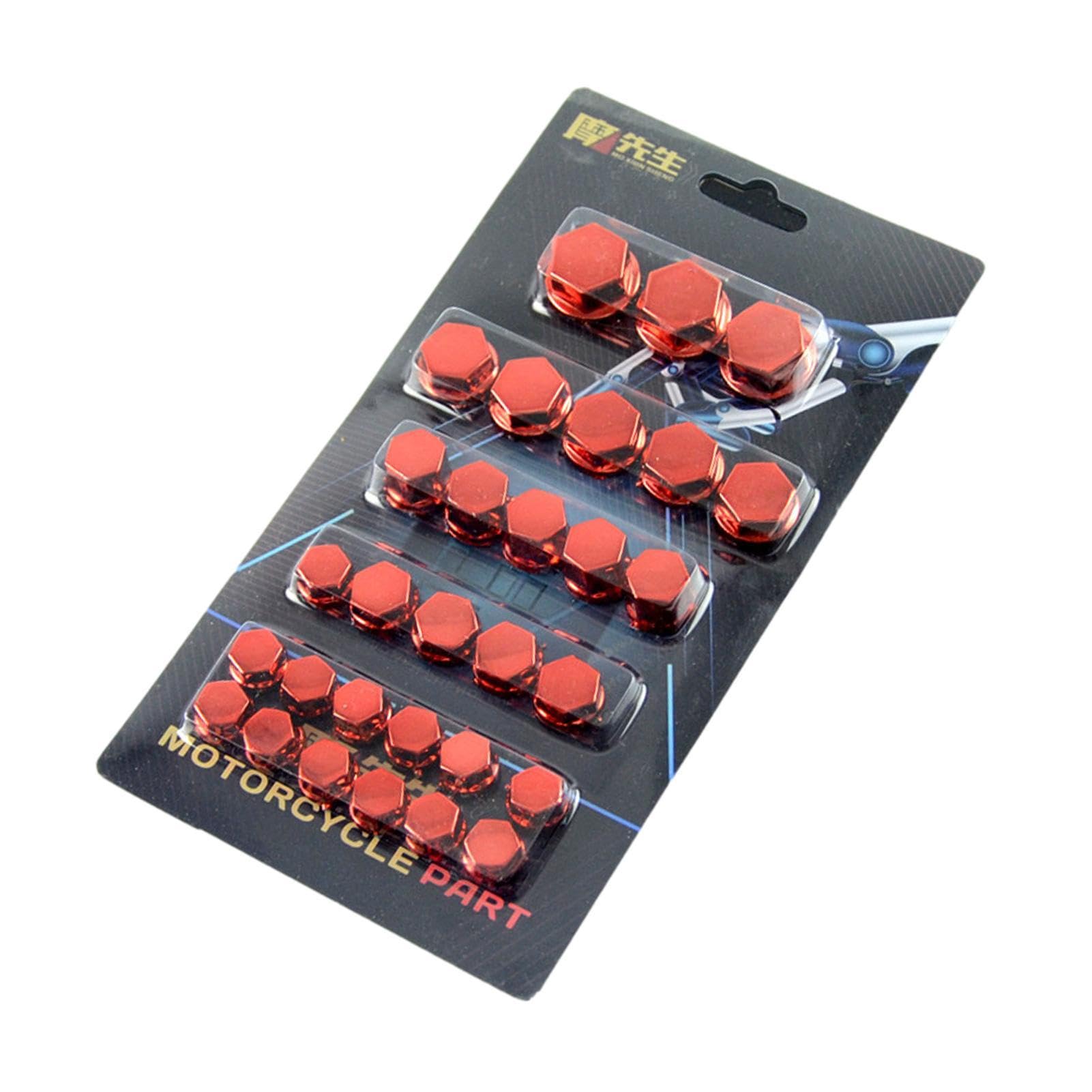 Set Da 30 Coprivite Per Moto - 5 Colori, Anti-Ruggine, Per Testate E Dadi, Facili Da Installare - Foto 5