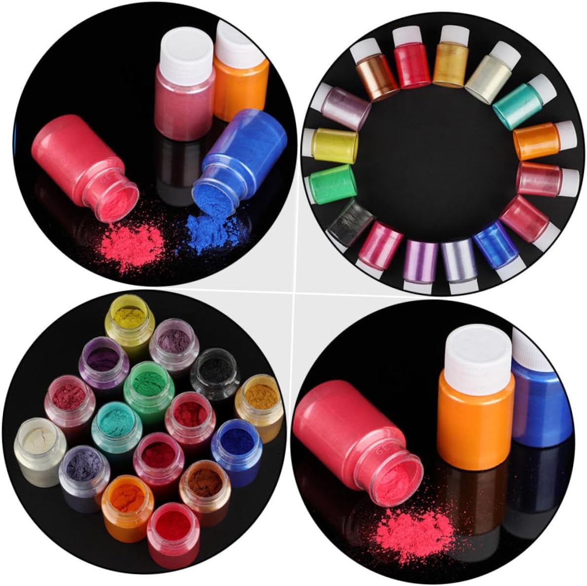 Colors Pearlescent Pigment Powder Body Glitter Soap Colorants Bath DIY Nail Art Epoxy Art Cosmetics Powder