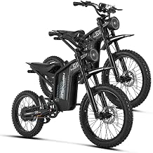 HAPPYRUN 4500W Electric Dirt Bike for Teens & Adults, Up to 38MPH, 60V 35Ah