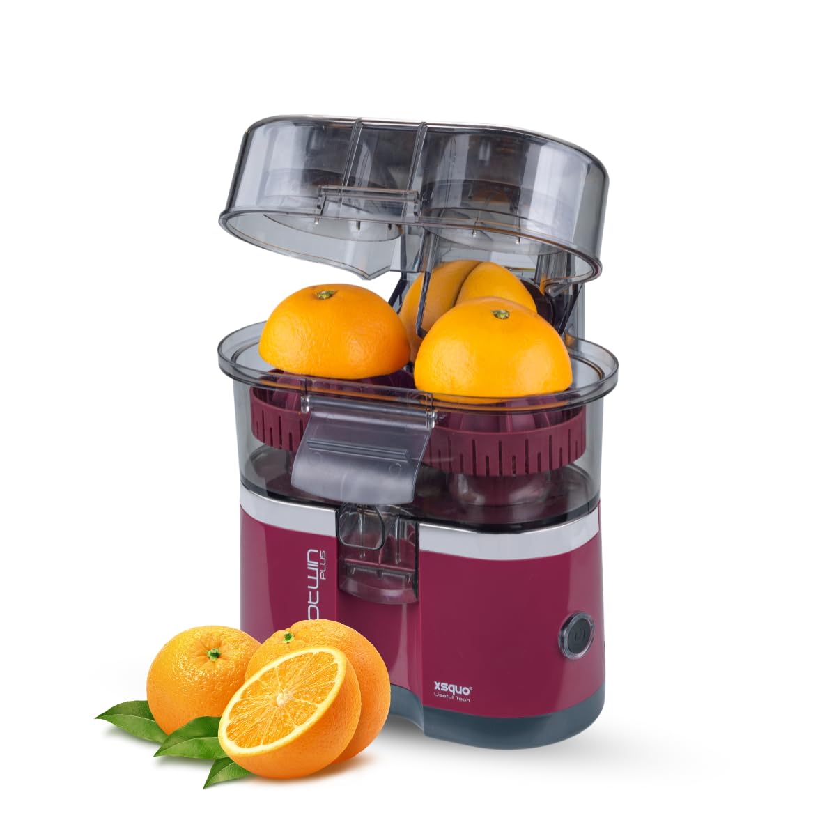 Exprimidor Automático de Doble Cabezal levación Automática y maximo rendimiento de zumo 24 x 18 cm CitroTwin Plus