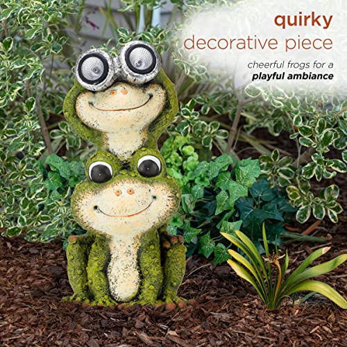 Alpine Corporation Solar Powered Leap Frog Yard Statues #TOP28