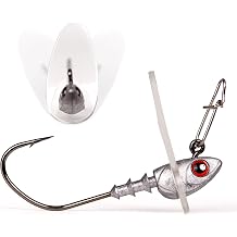 12Pack Scrounger Swimbait Jig Heads, Minnow Style Action for Bass Freshwater Saltwater Fishing 1/8 3/16 1/4 3/8 1/2
