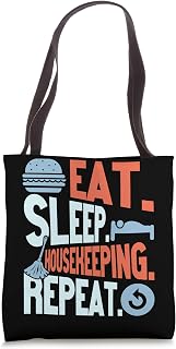 Eat Sleep Housekeeping Repeat Cleaning Housekeeper Cleaner Tote Bag