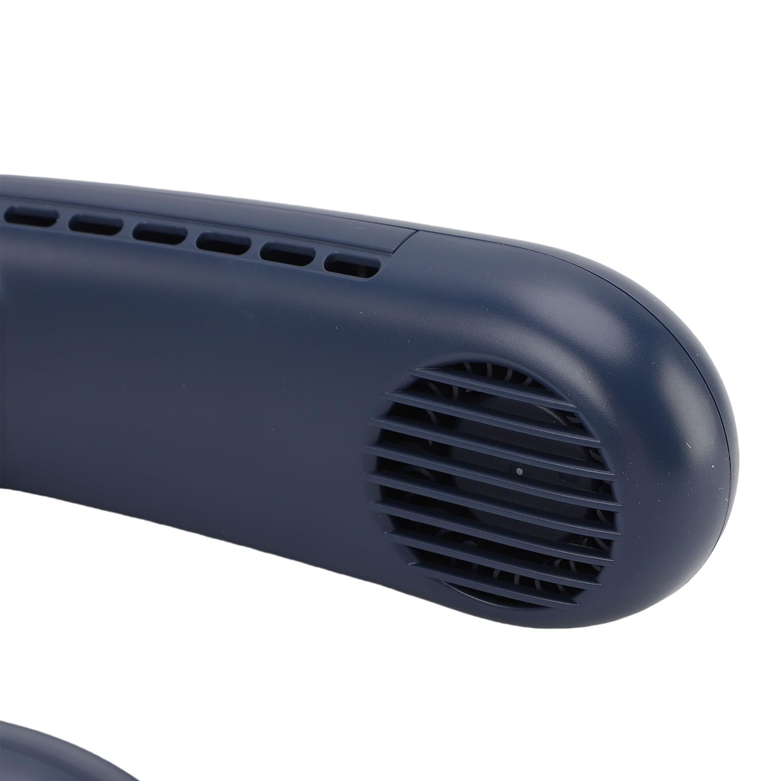 Tragbarer Nackenventilator, Doppelte Kühlung mit Halbleitertechnologie, Starker Wind, Leise, Tragbare, Wiederaufladbare Halsventilatoren für Reisen, Strand, Reiten, Camping (Blau)