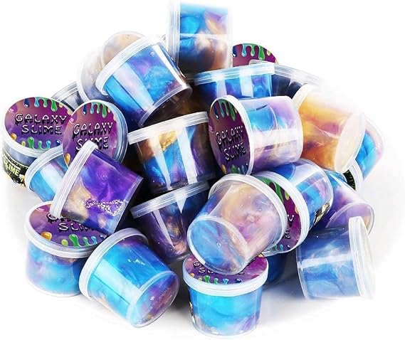 48 Packs Putty Slime, Galaxy Slime,Mini Slime Party Favors for Kids Girls & Boys, Soft Stretchy Sensory Toys, Classroom Prizes, Goodie Bag Stuffers, Birthday Gifts & Easter Basket Stuffers