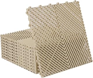 ISL 车库瓷砖 圆形 沙色 10片装 40×40×1.8厘米 商用 高承载力型号