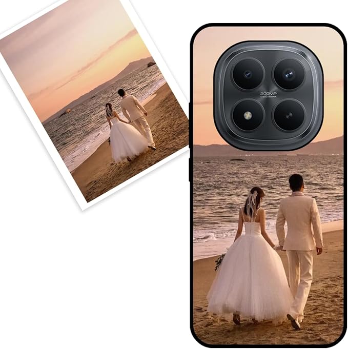 Coque Personnalisable Pour Xiaomi Redmi Note 14 Pro+ 5G - Avec Ton Texte/photo, étui Cuir PU + Cordon