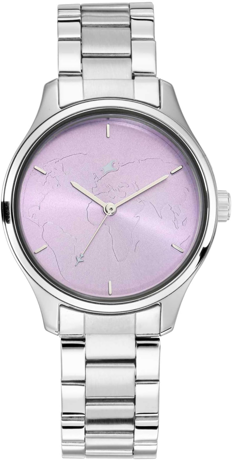 Tripster Analog Purple Dial Women's Watch-NN6219SM02/NR6219SM02 Stainless Steel, silver Strap