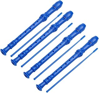 Vocdikficy Grabadora ABS Azul, Instrumento de Flauta de Básico para Niños de 8 Orificios, Agudos, 8 Orificios, para Principiantes