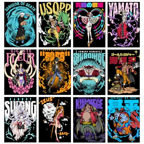 Image of Fobterm one piece posters postcard size merch anime with peel and stick tissue tape - Luffy wanted poster - One piece anime new