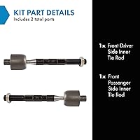 Vista 77 de TRQ Juego de barras de acoplamiento interiores delanteras 2 piezas compatibles con Acura RDX 2013-2018