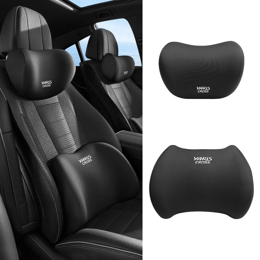 Amazon | ヤリスクロス 車用 ランバーサポート ネックパッド 低反発 10