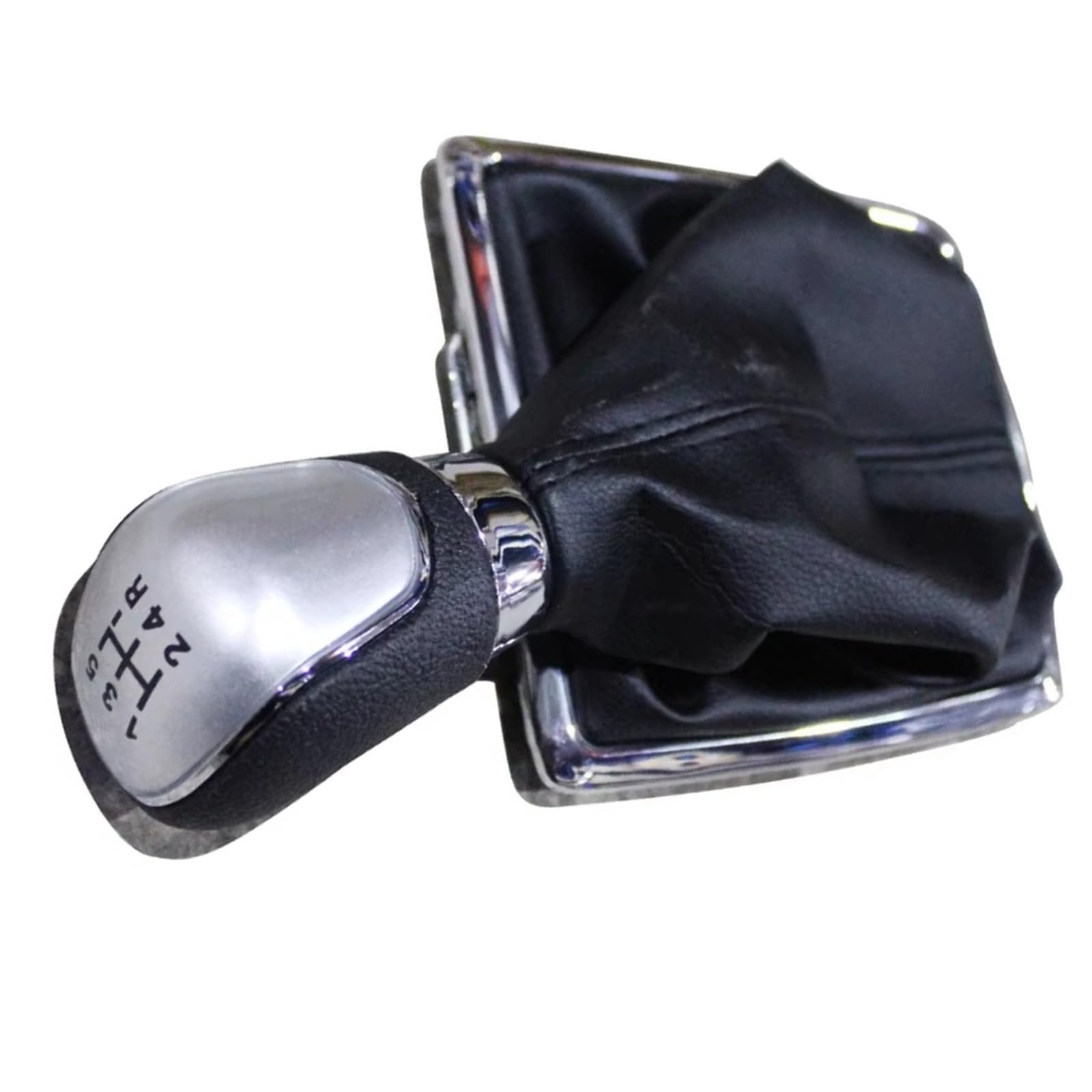 Sadettb One Color Compatible With For Focus Mk2 2007 2008 2009 Shifter Handball With Cover Silver Automotive Components Oem:7m5r7h409aaa