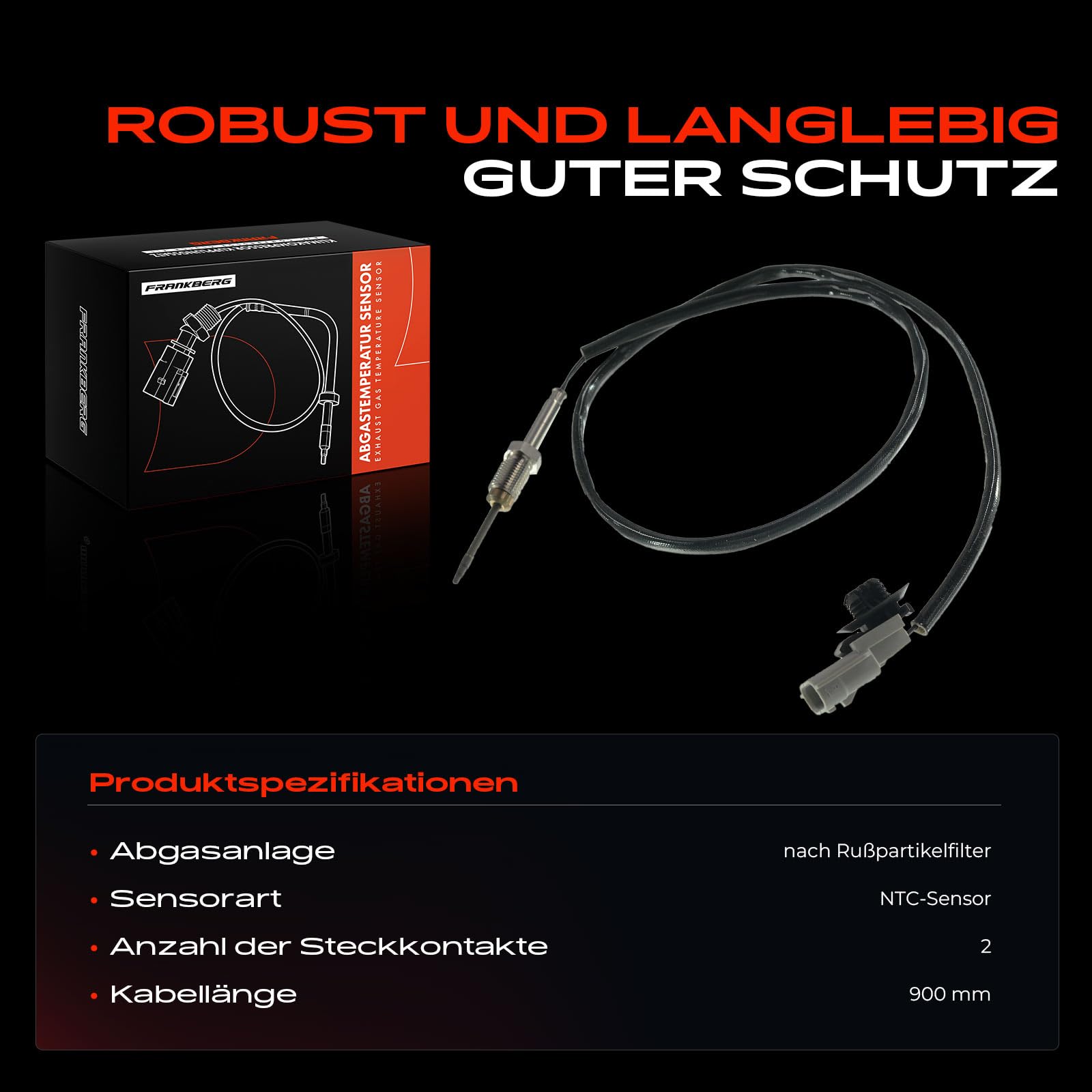 Czujnik temperatury spalin do Lodgy Fluence Kangoo Laguna Latitude Megane III 1,5 l 2007-2020 8200854170