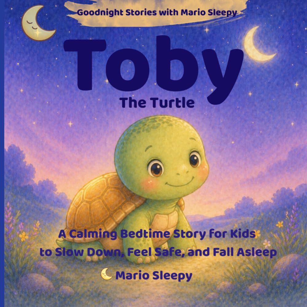Toby the Turtle: A Calming Bedtime Story for Kids to Slow Down, Feel Safe, and Fall Asleep (Goodnight Stories with Mario Sleepy)