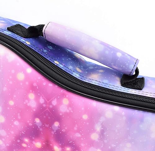 Miniatura 4 de CLOUDMUSIC Ukuele - Funda para concierto con correa para mochila, Galaxy Light Purple Starry Sky