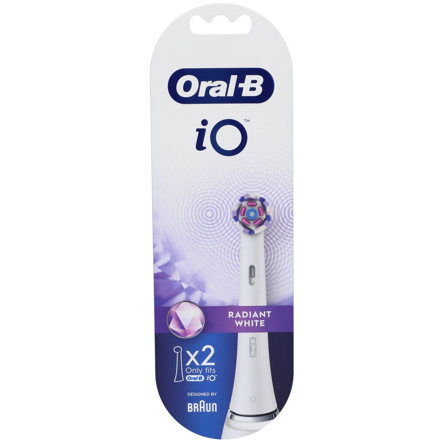 Oral-B iO Ersatzköpfe Radiant White, 2 Stück