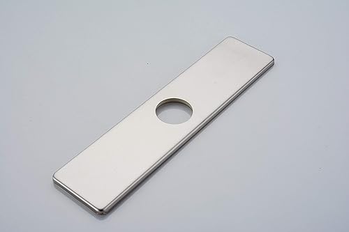 Miniatura 4 de BWE - cuadrado de cromo de 10pulgadas para la llave del fregadero de la cocina, para cubrir hoyo en la cubierta, P-11N