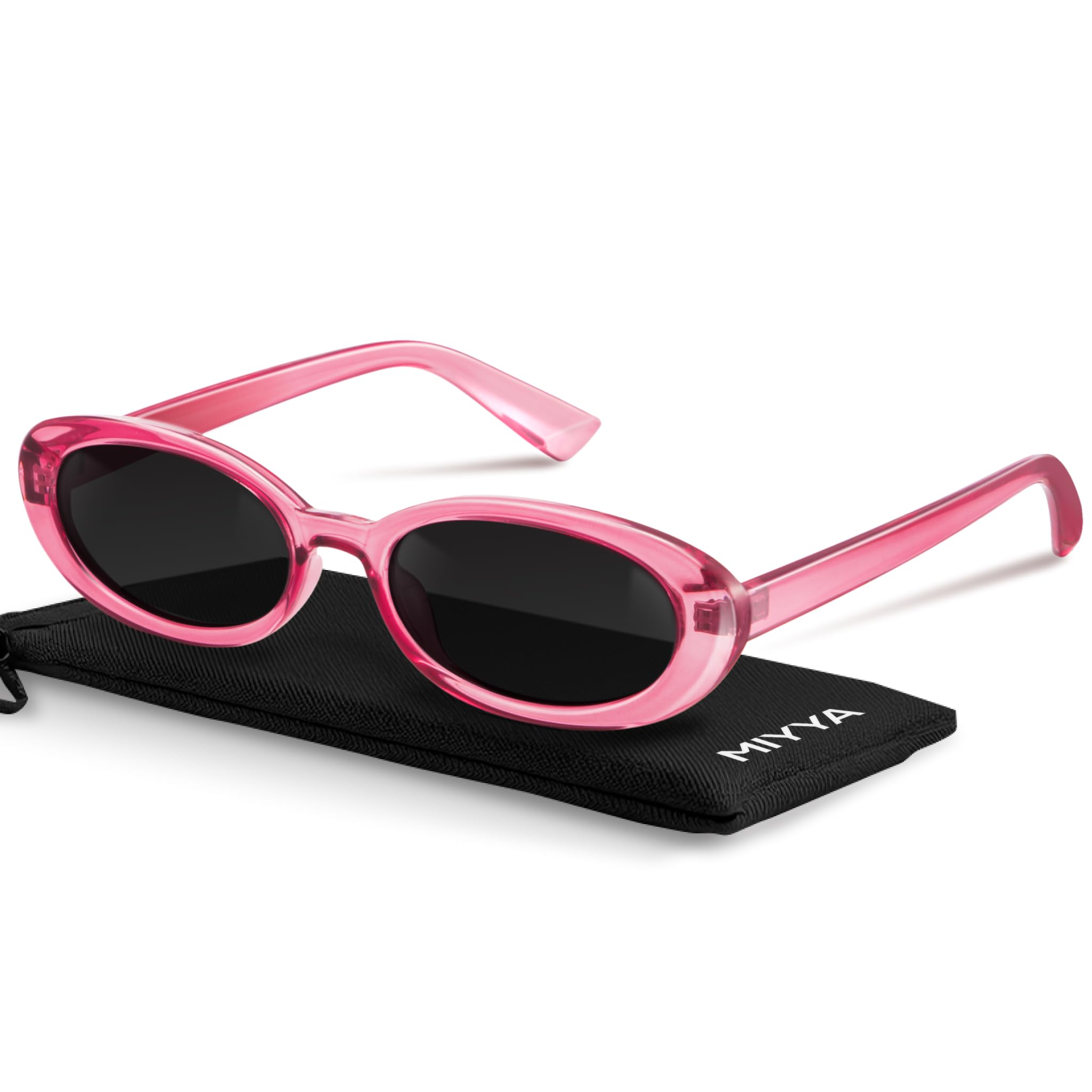 miyya Trendy Polarized Sunglasses Women, Oval Sunglasses for Women Men, Retro Sun Glasses for Women 2024, UV Protection
