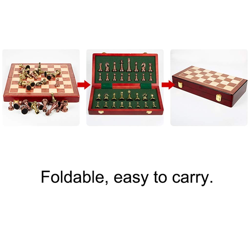 Set di Legno, tavola, Pezzi Metallo, Set Giochi for Principianti, Adulti e Bambini