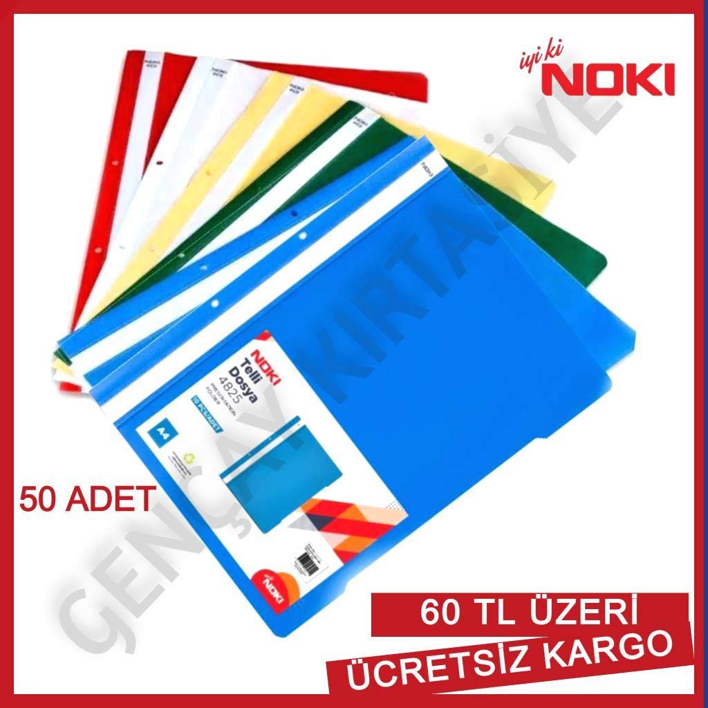 NOKI ECO PP TELLİ DOSYA 50 Lİ YEŞİL