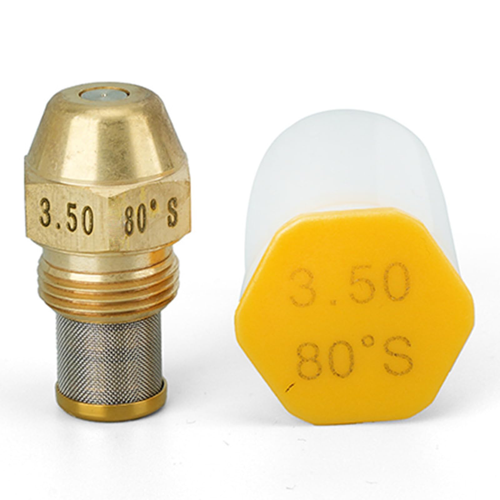 Efficiency 80 Degree Copper Oil Burners Nozzle Equipped with Stainless Steel Filter for Enhancing Combustion Efficiency Industrial Oven Stove Tip