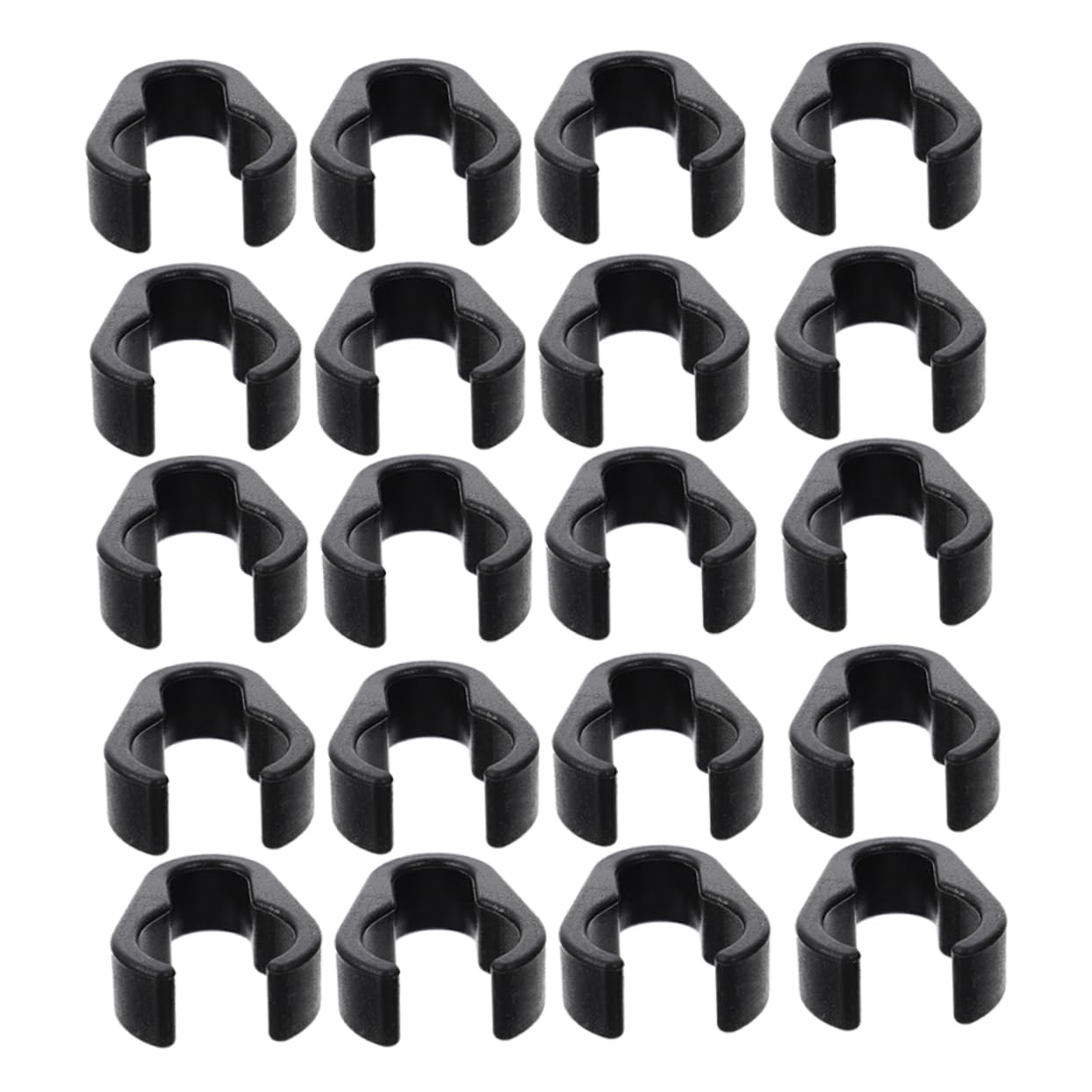 BESPORTBLE 50Pcs Mic Cable Clips Plastic Organizers for Microphone Cables Tool Installation for Home Studio Use Easy to Secure and Reliable Cable Management