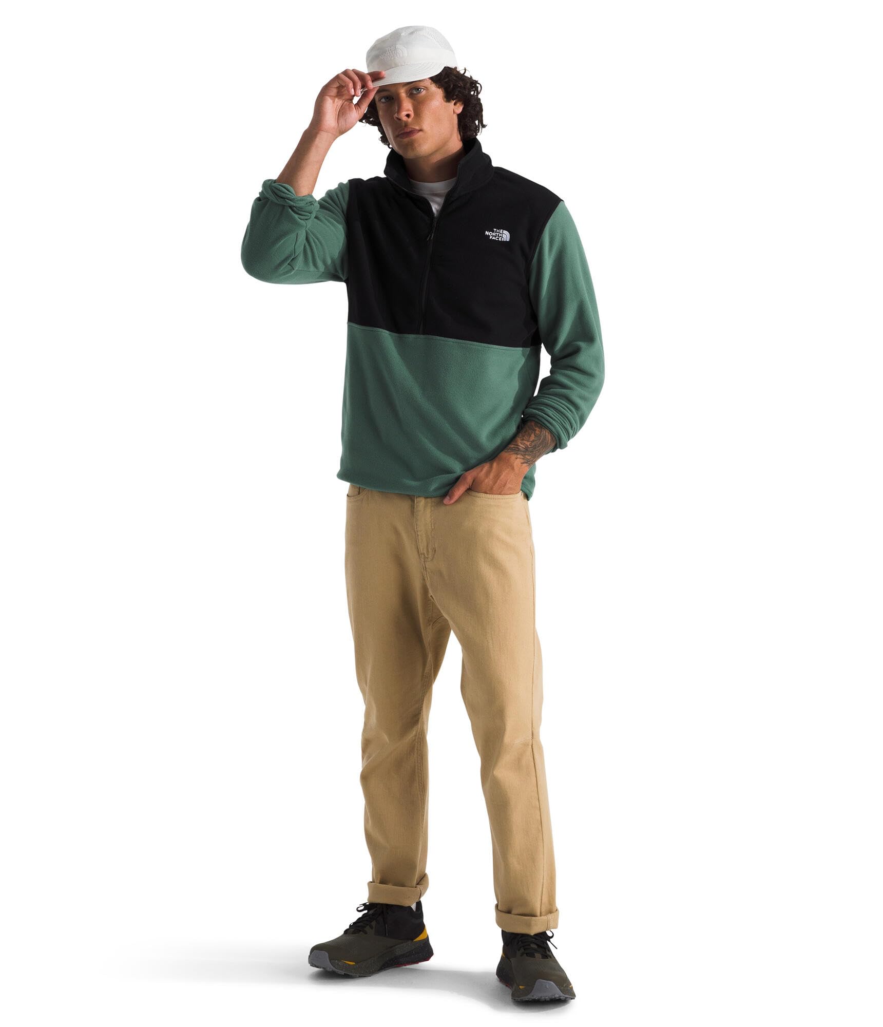 THE NORTH FACE Glacier - Forro polar con media cremallera para hombre